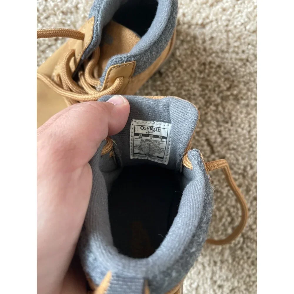 Oshkosh Boys 4‎ Months High Top Timberland Lace Up Boots